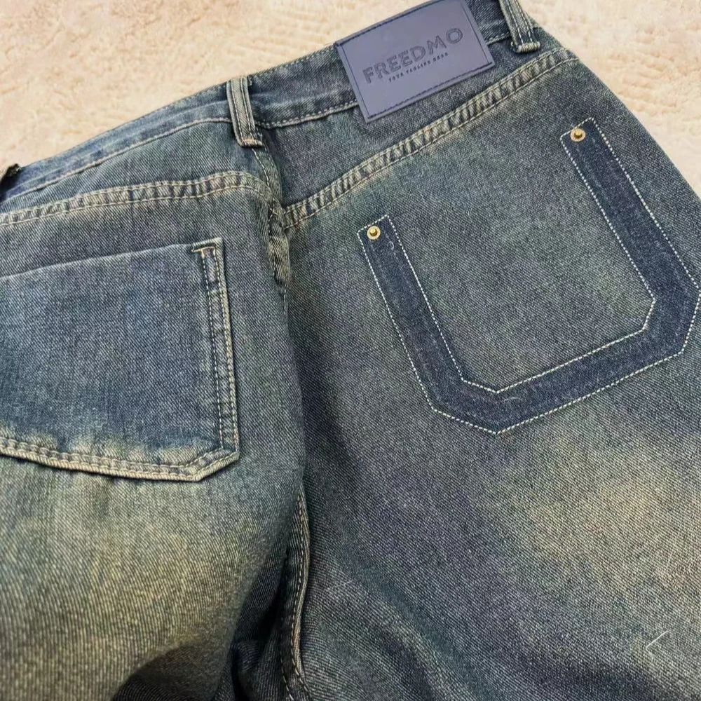 窄版牛仔裤2025秋冬新款小个子高腰显瘦窄版水泥灰老爹直筒牛仔裤