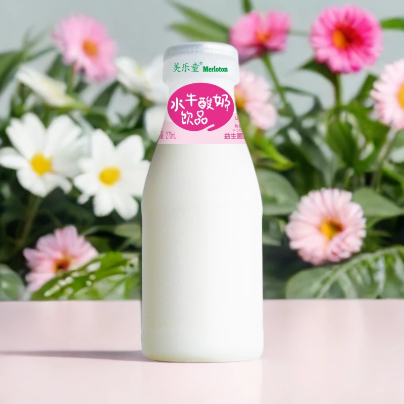 美乐童红枣枸杞水牛酸奶270ml*10瓶整件营养常温发酵益生菌早餐