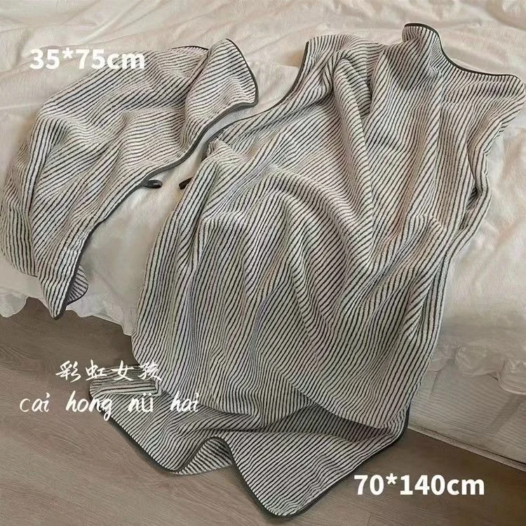 【新疆包邮】加大浴巾毛巾干发帽套装柔软吸水男女成人洗澡加厚家