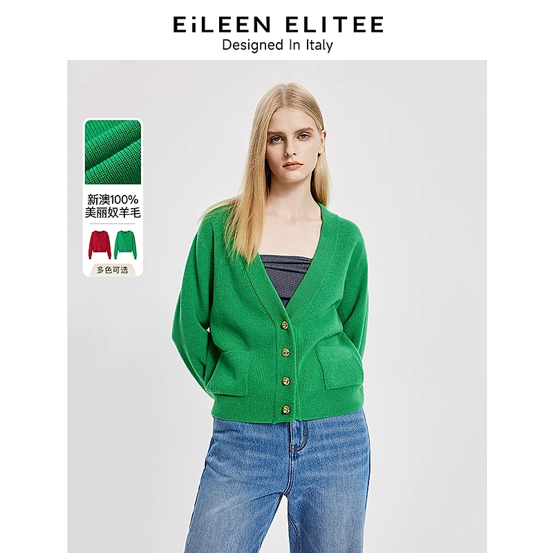 朗姿欧洲EiLEEN ELITEEv领气质内搭时尚冬季新款毛针织衫上衣