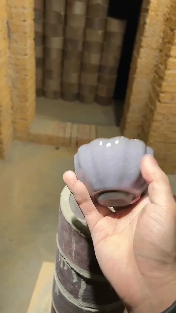 【闪购商品】瓷茶盏新人紫荷花02