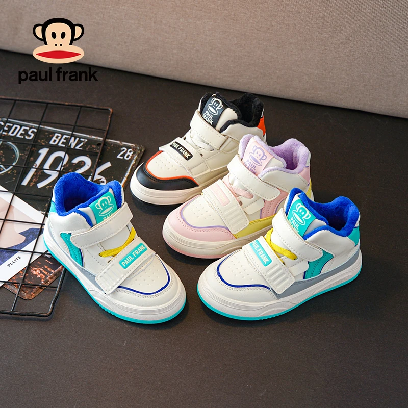 1696大嘴猴儿童棉鞋新款冬季男女童加绒保暖高帮板鞋