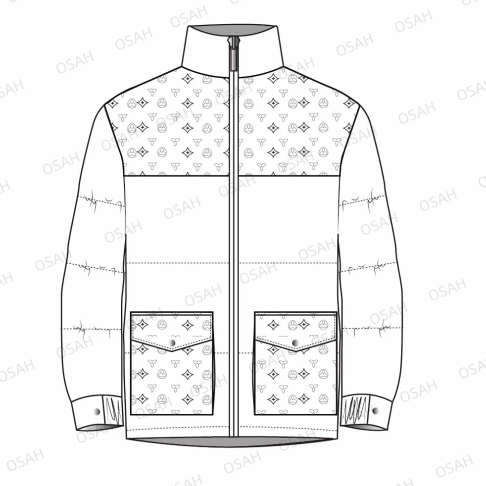 新款时尚大气轻奢潮牌休闲加厚立领羽绒衣ALSDJG97