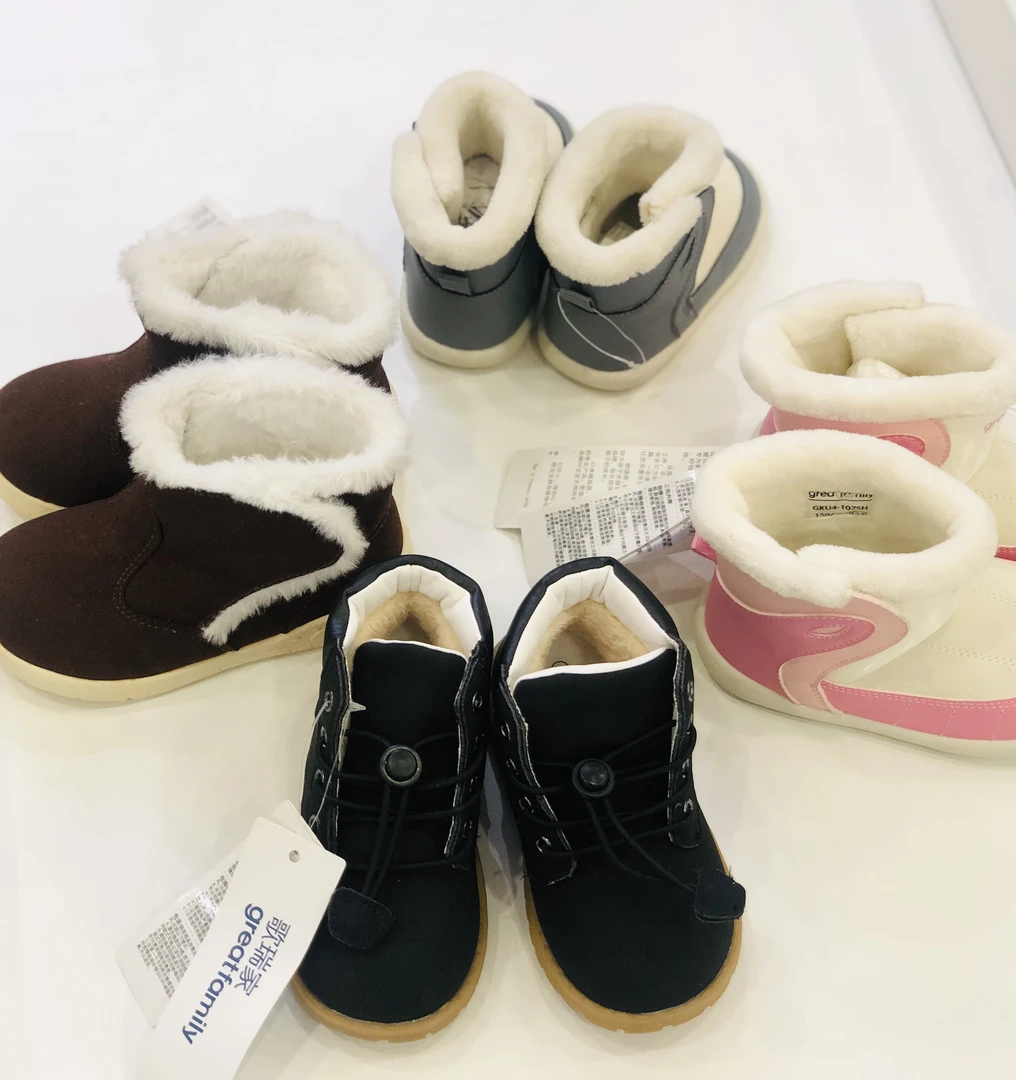 歌瑞家断码加绵儿童款靴子