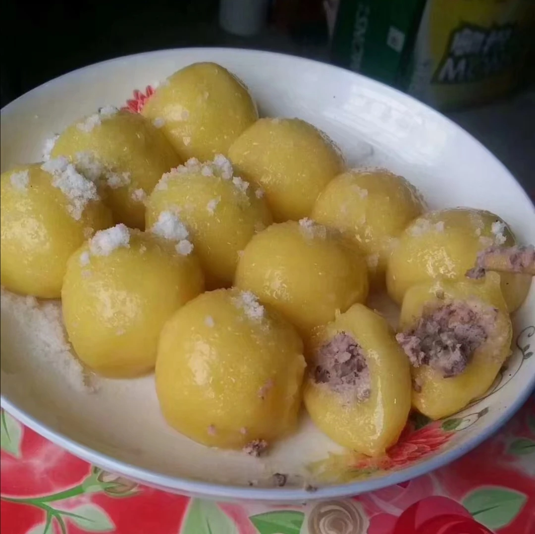 东北粘豆包一斤16个，大豆馅，手工制作小时候的味道