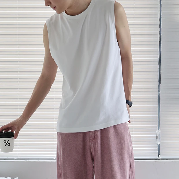 断码福利售完无【素系列·夏屿】夏季薄款纯色圆领运动健身无袖背心