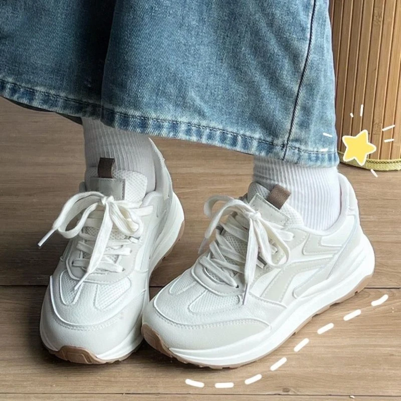 2025老爹鞋女秋季爆款百搭学生高颜值校园运动休闲小白鞋高级感潮