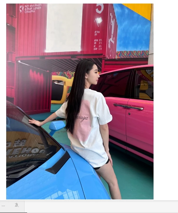 2024春夏新款字母印花双B短袖T恤D2010