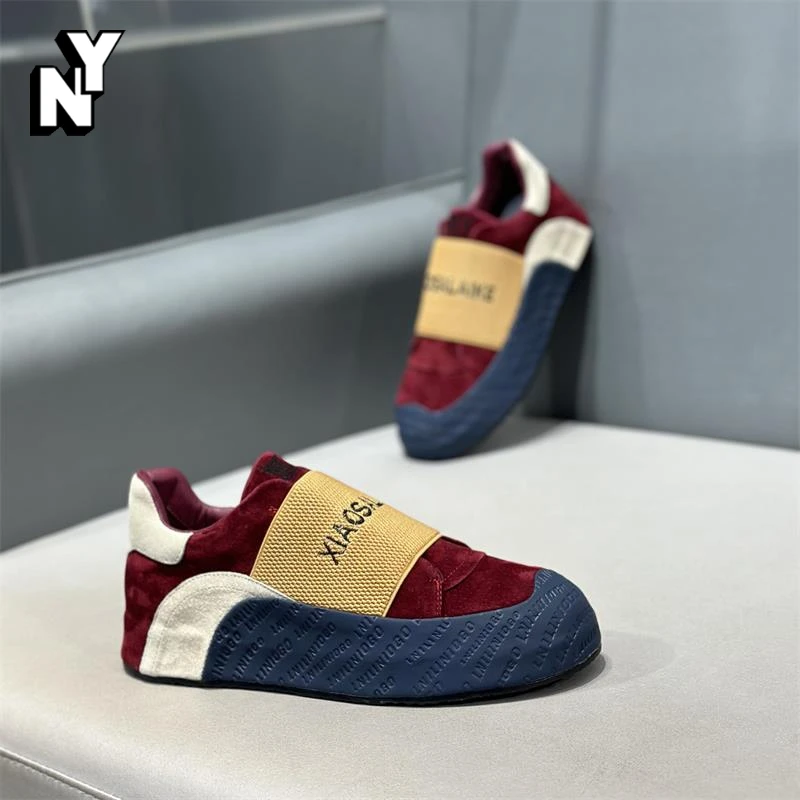 NY韩版时尚一脚蹬板鞋男士冬季新款低帮舒适休闲男鞋软底懒人鞋