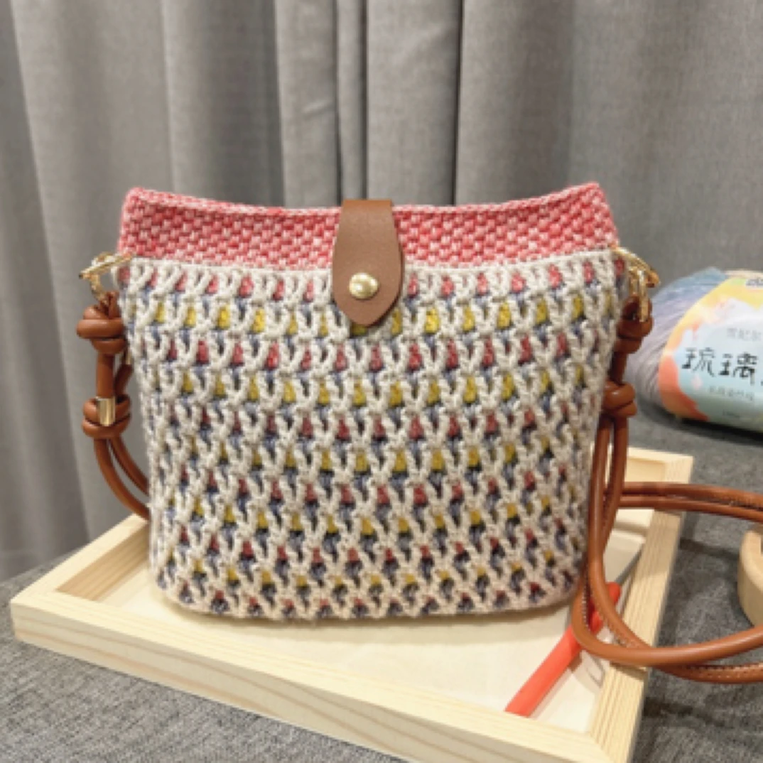 西米概念 郁金香双层花型小包材料送钩针