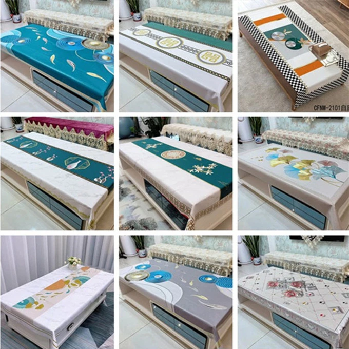 尺寸：90*150防水茶几桌布餐桌防油桌布台垫免洗家用防滑欧式