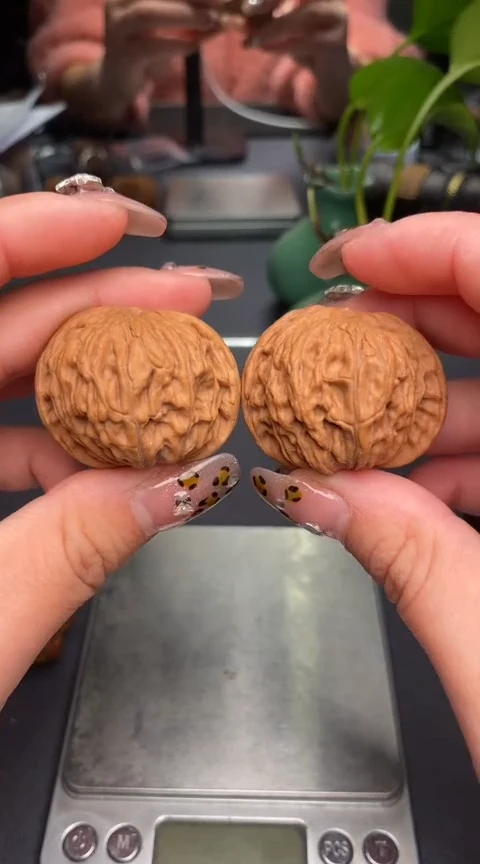 【闪购商品】文玩核桃把件磨盘38全品