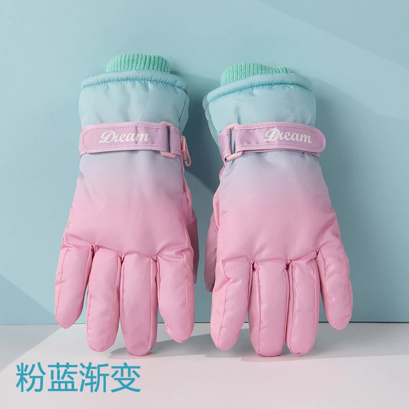 女士滑雪手套秋冬季冬天加绒加厚保暖防寒防冻女孩子女式溜冰玩雪