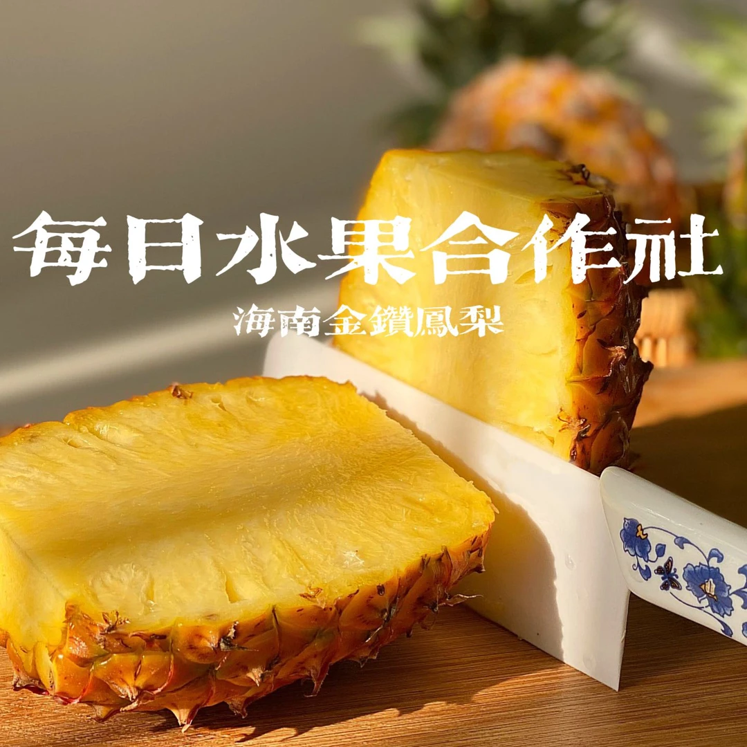 金钻凤梨海南大菠萝手撕菠萝无眼新鲜水果当季正宗整箱特产直发到
