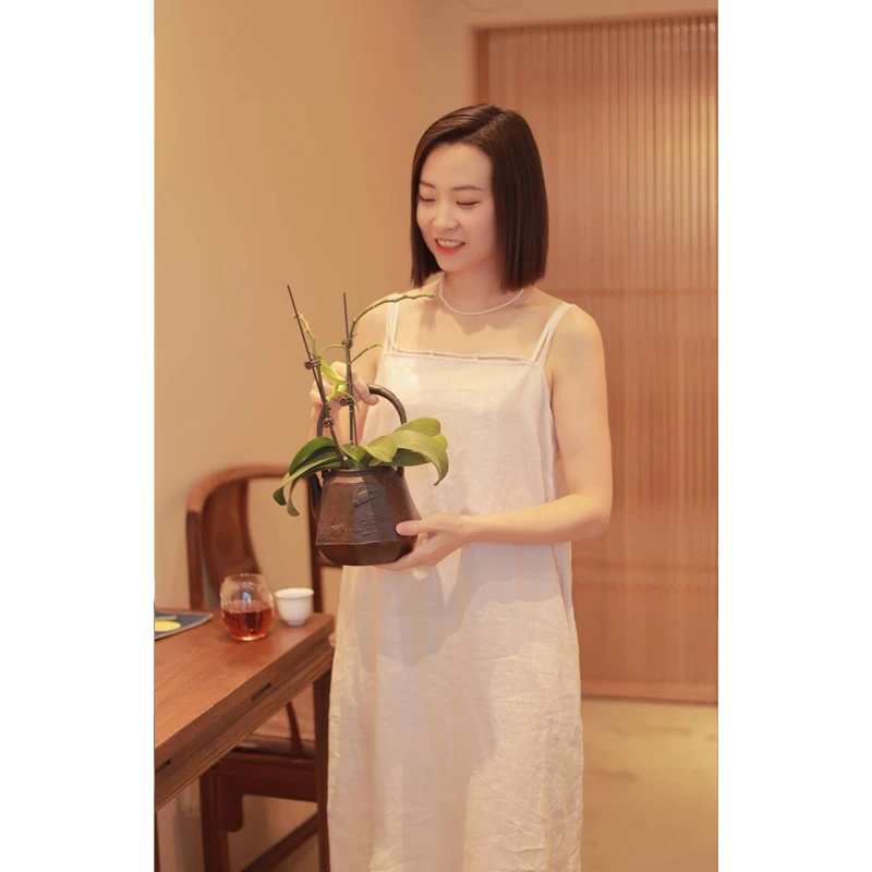 【抖音专属】【清欢系列】吊带裙（24718171-弗肯红）