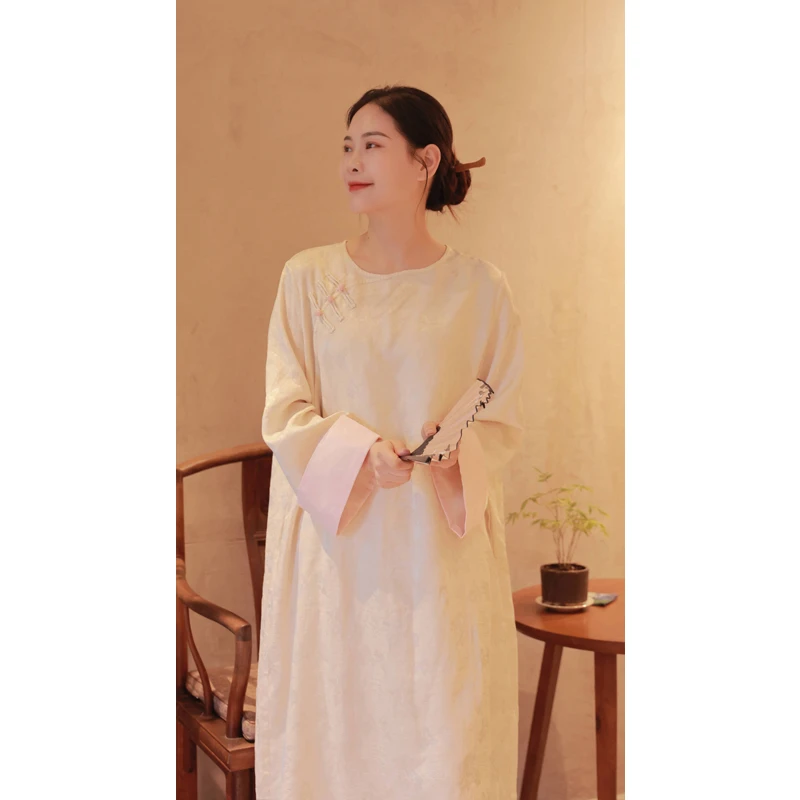 【抖音专属】连衣裙（24707135-凝脂）