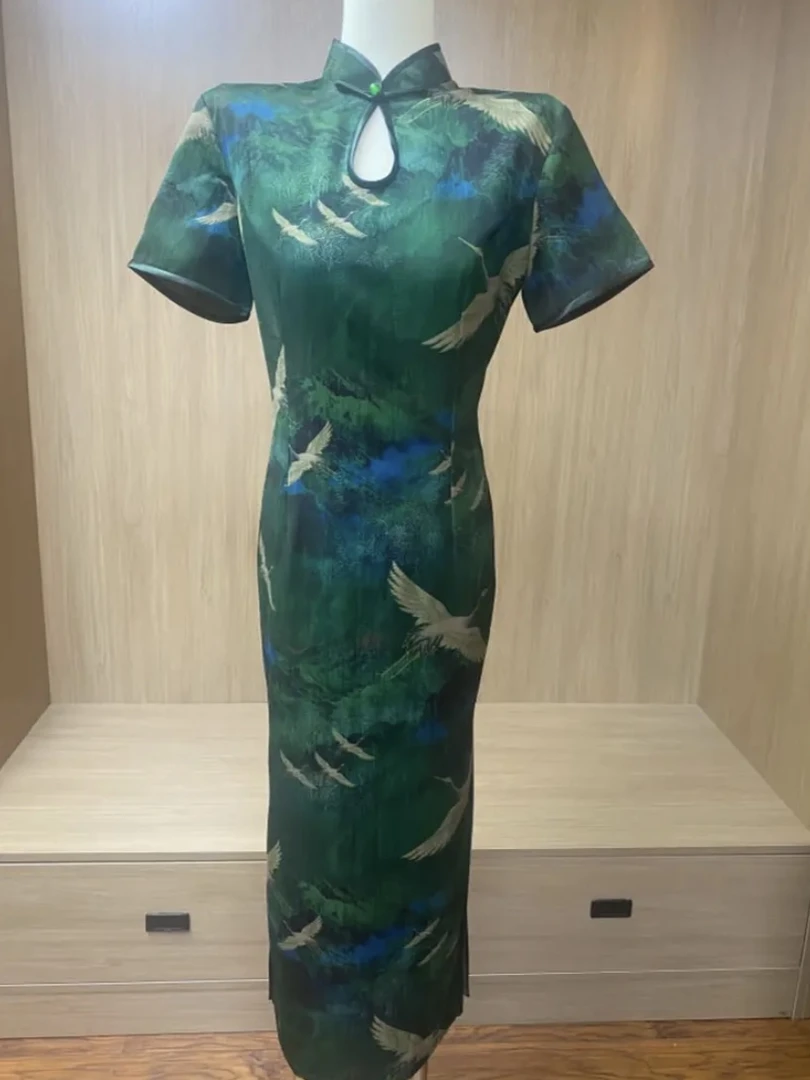 【扶摇展翅】2024夏季新款复古百搭优雅大方日常淑女旗袍