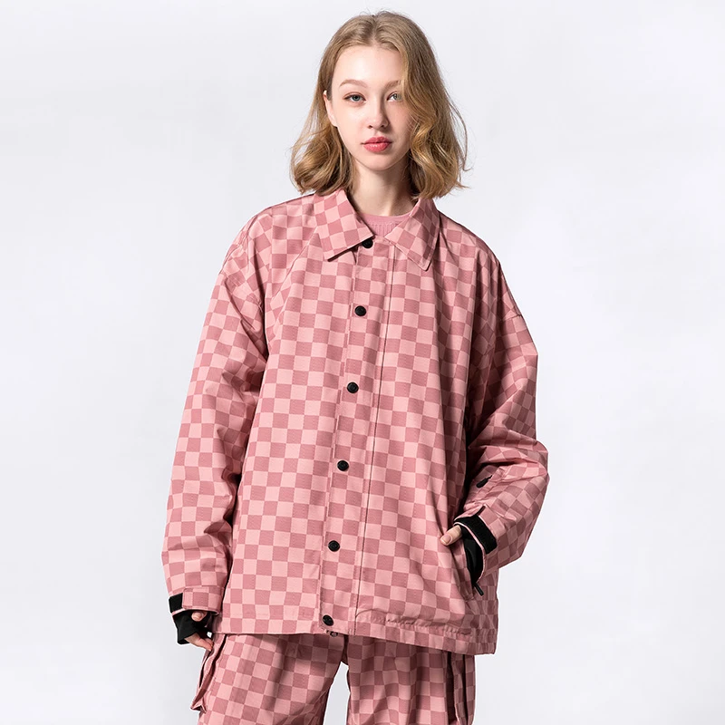 2022滑雪服女冬季男单板专业户外防水防水雪服外套滑雪小众上衣