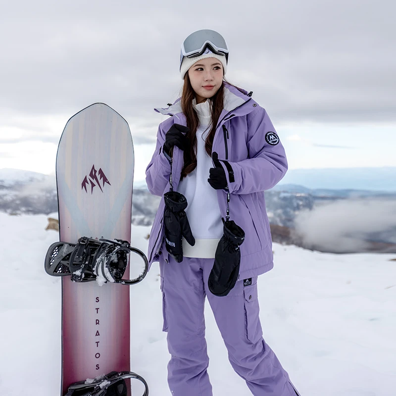 2024新款滑雪服女款套装双板加棉防水防风保暖滑雪装备套装男款