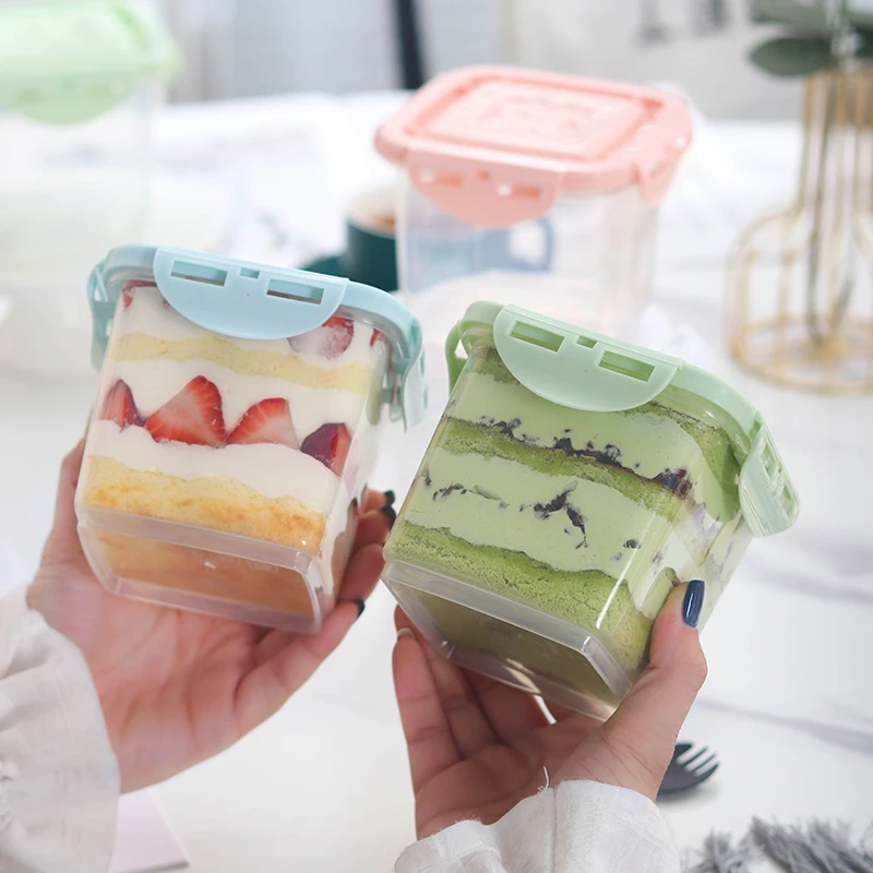 蛋糕盒子慕斯千层蛋糕包装盒酸奶奶酪甜品可循环重复使用豆乳盒子