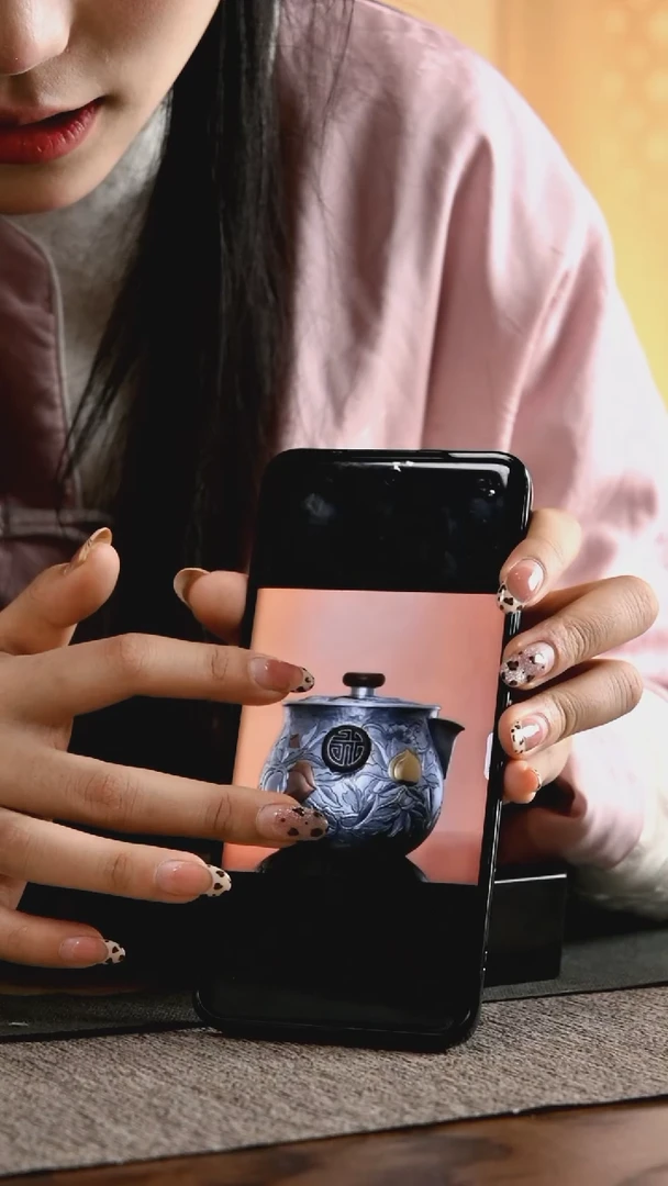 【闪购商品】呆  坐 纯银寿桃 盖  碗