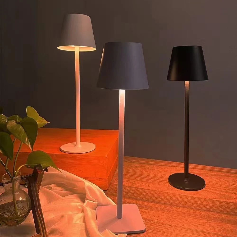 跨境LED简约装饰高脚小台灯卧室床头灯充电小夜灯女生礼物氛围灯