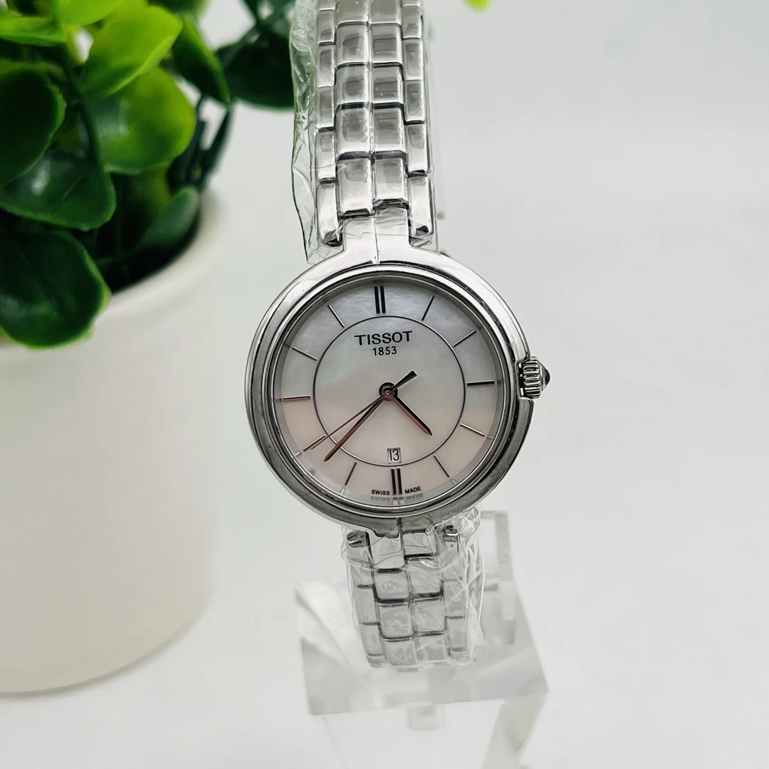99新 Tissot/天梭 臻时/弗拉明戈瑞士女表/贝母盘石英/26尺寸