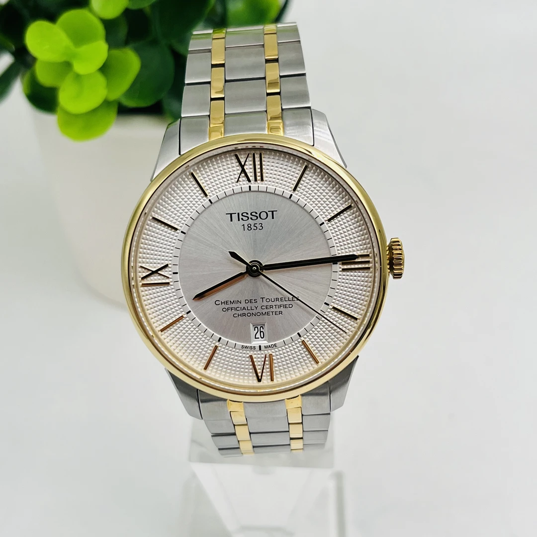 99新 Tissot/天梭 臻时/杜鲁尔渐金天文台认证/瑞士机械男士腕表