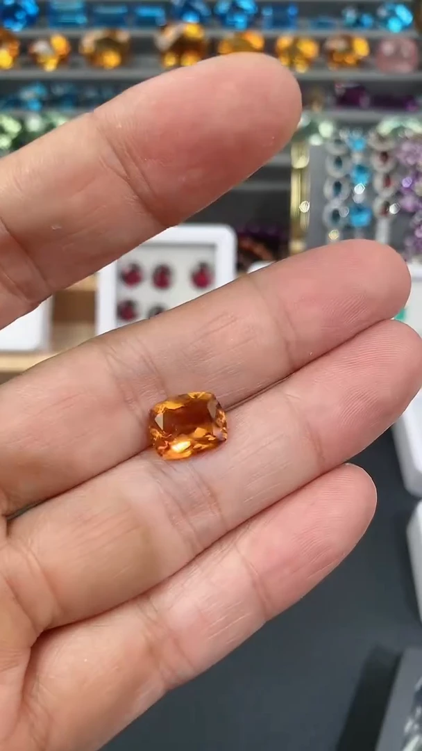 【闪购商品】黄晶裸石未镶嵌水晶裸石  3.2克拉