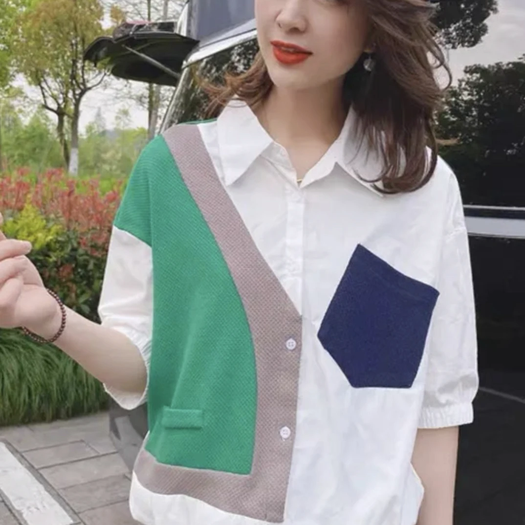 女装拼色衬衣（90-140）