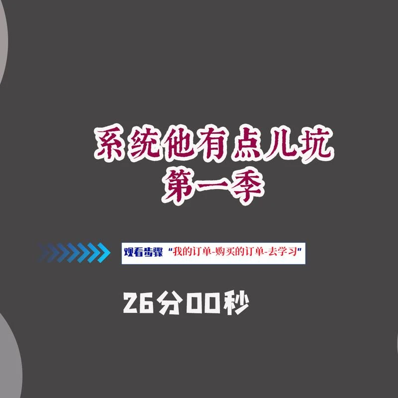 系统他有点儿坑第一季