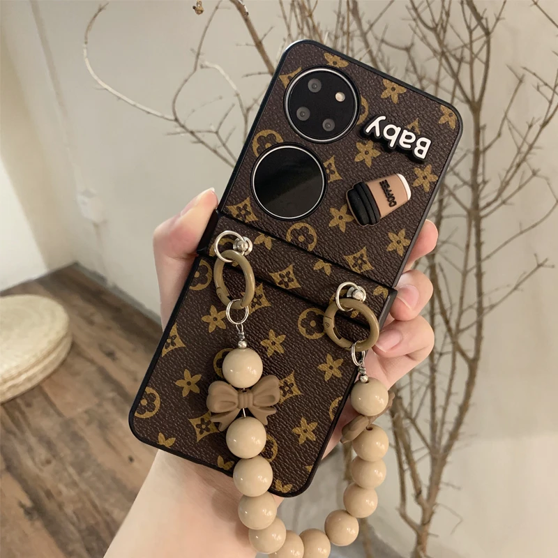 适用P50PocketS华为折叠手机壳时尚奢华Pocket2全包防摔purax套