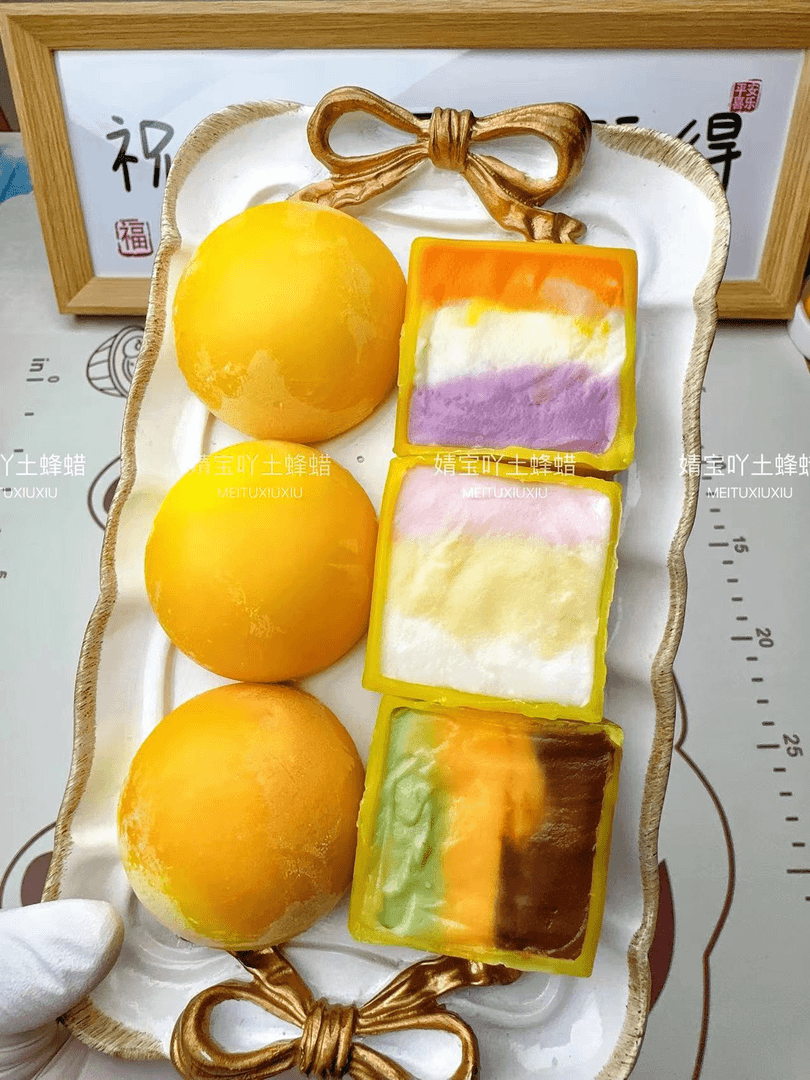 纯土蜂蜡蜡瓶糖 纯手工制作 解压 可做摆件