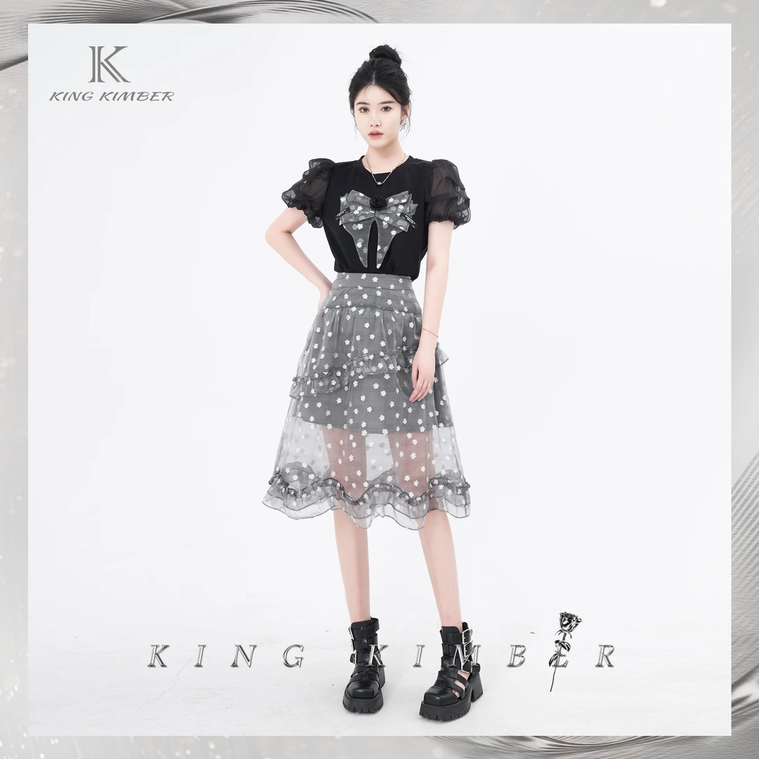 KK丨海岛假日 2023夏季原款设计气质高定套装KK23X584