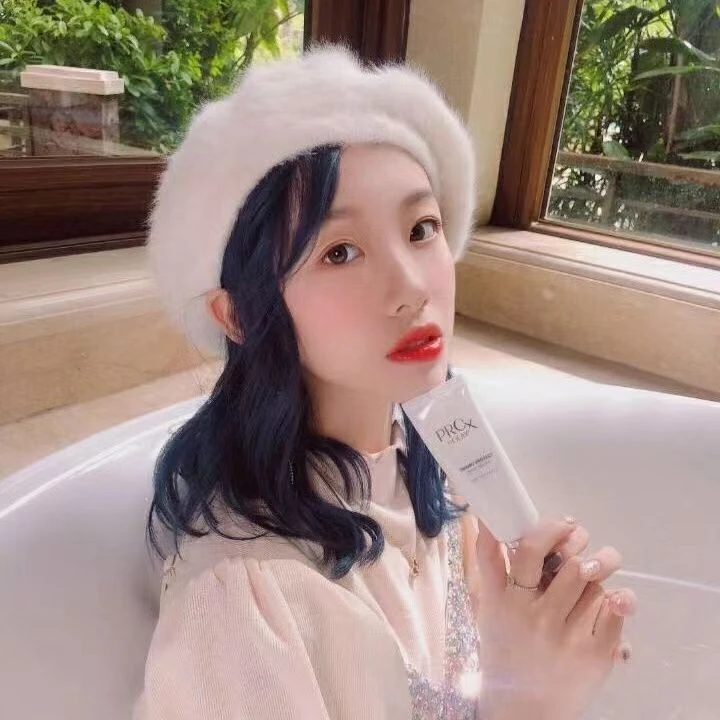 时尚毛呢女士加厚日系网红保暖毛毛帽英伦百搭贝雷帽子简约气质潮