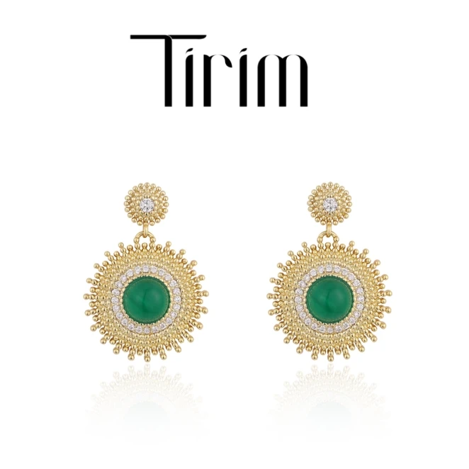 铜合金耳饰 宫廷耳钉女复古轻奢小众高级 H023240