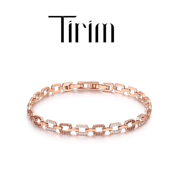 铜合金锆石手链 气质轻奢小众简约设计师女士ins精致  M017997