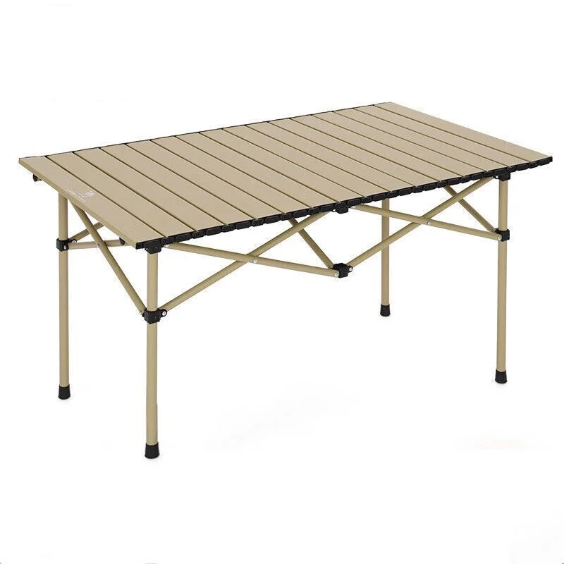 户外可折叠桌子便携式金属蛋卷桌露营桌子折叠野餐桌椅户外桌子