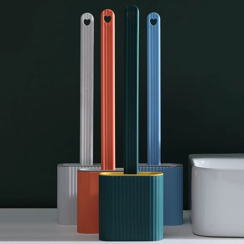 马桶刷子通用型无死角洗厕所硅胶刷子壁挂式卫生间家用清洁用神器