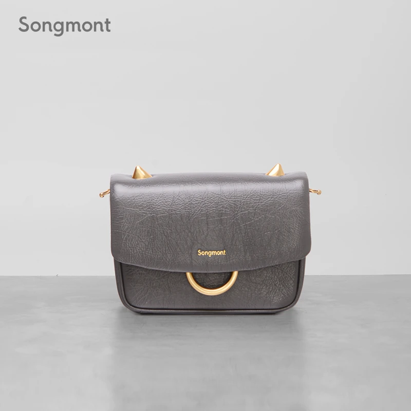 Songmont山下有松生肖系列新年牛爷包单肩斜挎小方包