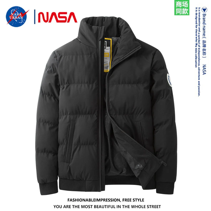 NASA URBAN男士棉衣运动休闲潮流棉服防风加厚保暖立领秋冬季棉袄