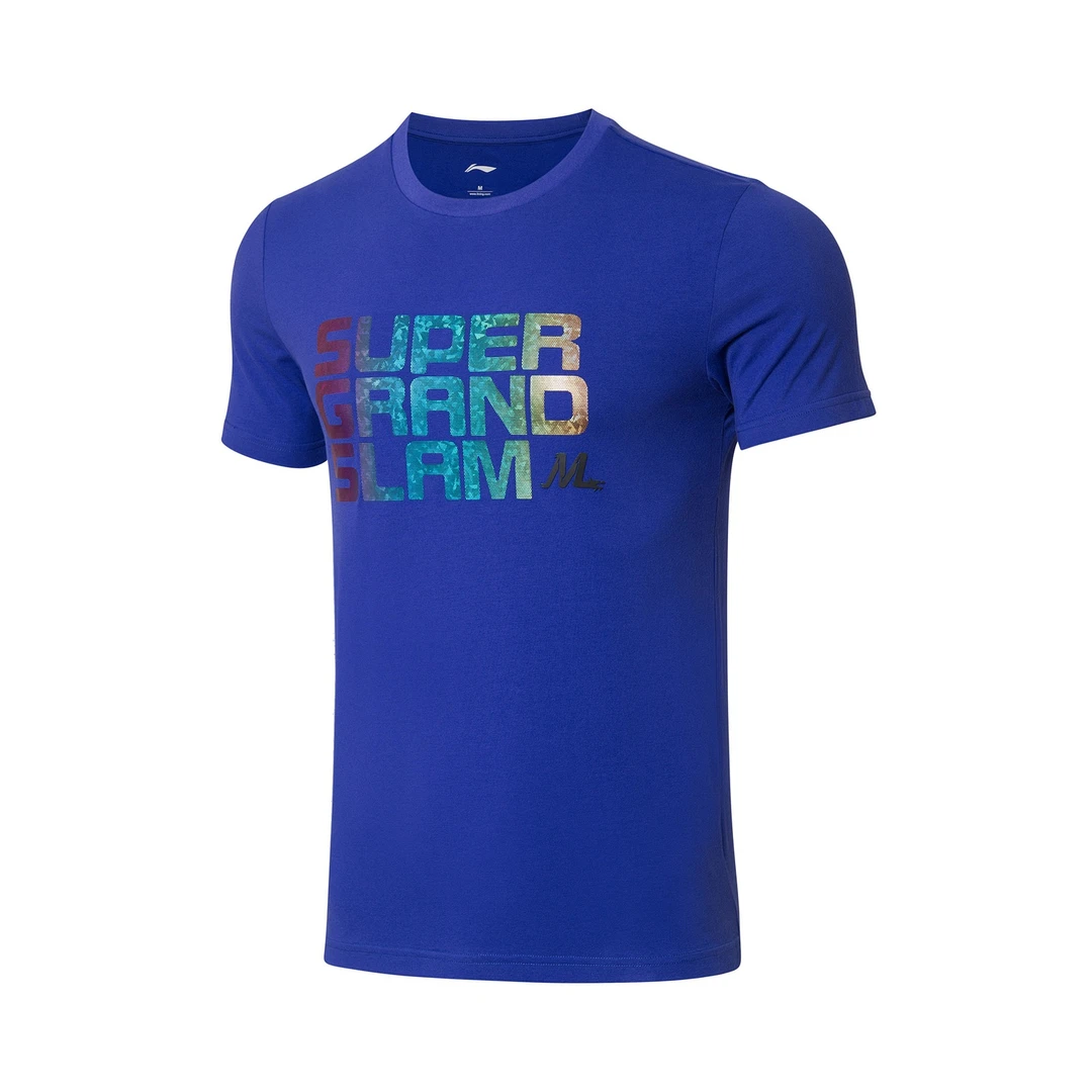 LI-NING/李宁【刘国正推荐】乒乓球系列马龙款短袖文化衫AHSQ885-3