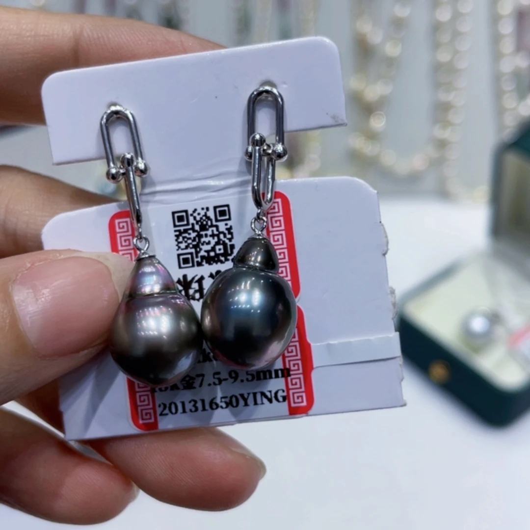 【闪购商品】海水珍珠耳饰未镶嵌达**拉