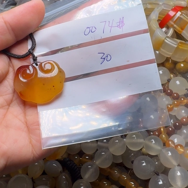 玛瑙/玉髓手链未镶嵌绿**阳0074