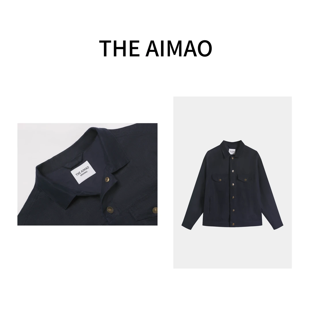 【THE AIMAO】‘‘探索家“100亚麻高级感休闲夹克外套XYX80520