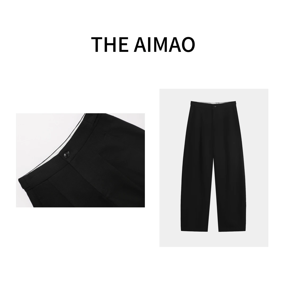 【THE AIMAO】”解构弯刀“亲肤舒适高级感显瘦弯刀休闲裤XYX80853