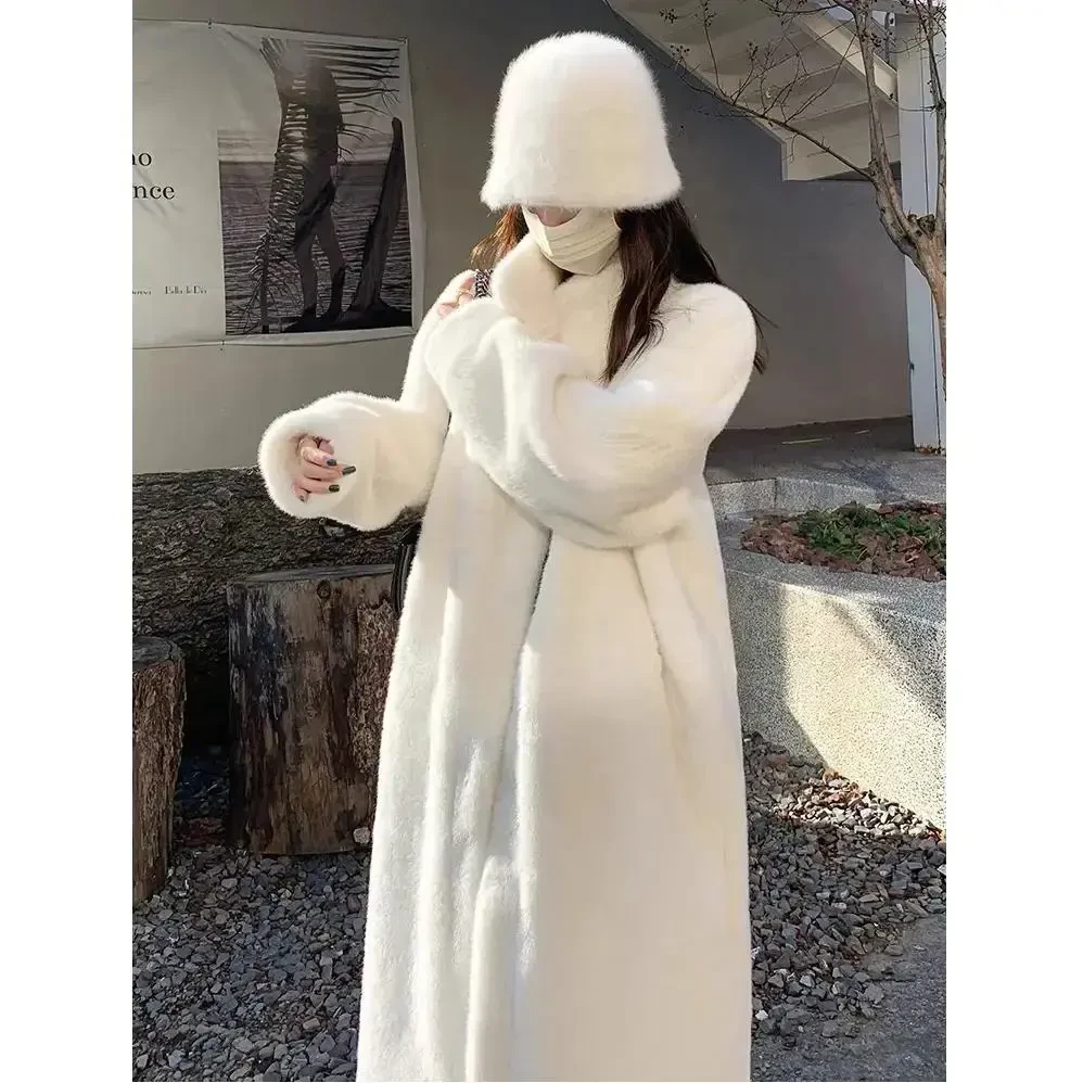 001-400【悦悦原创】2024新款秋冬毛毛外套慵懒百搭加厚保暖皮毛