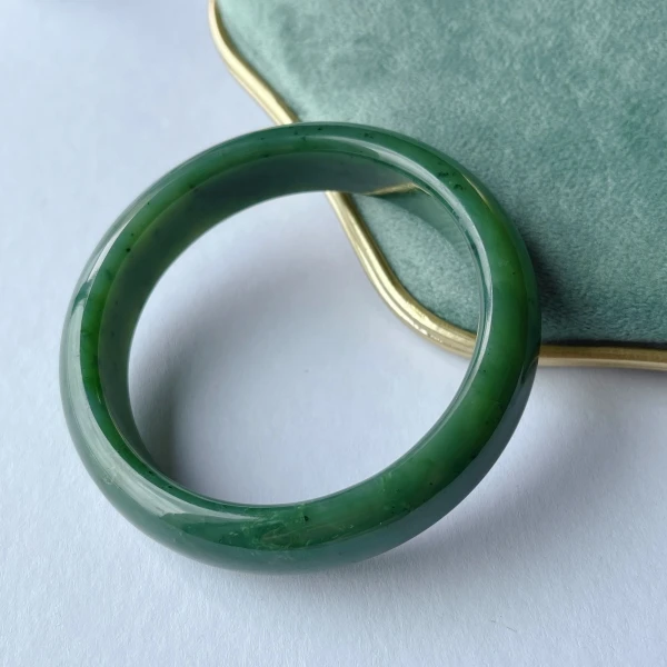 晶雁【王炸大宽镯】和田玉碧玉宽镯手镯加宽气质百搭时尚