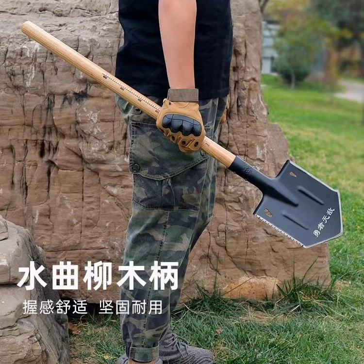 【德式兵工铲】锰钢加厚多功能户外锹农用铲子全钢铲子车载露营锹