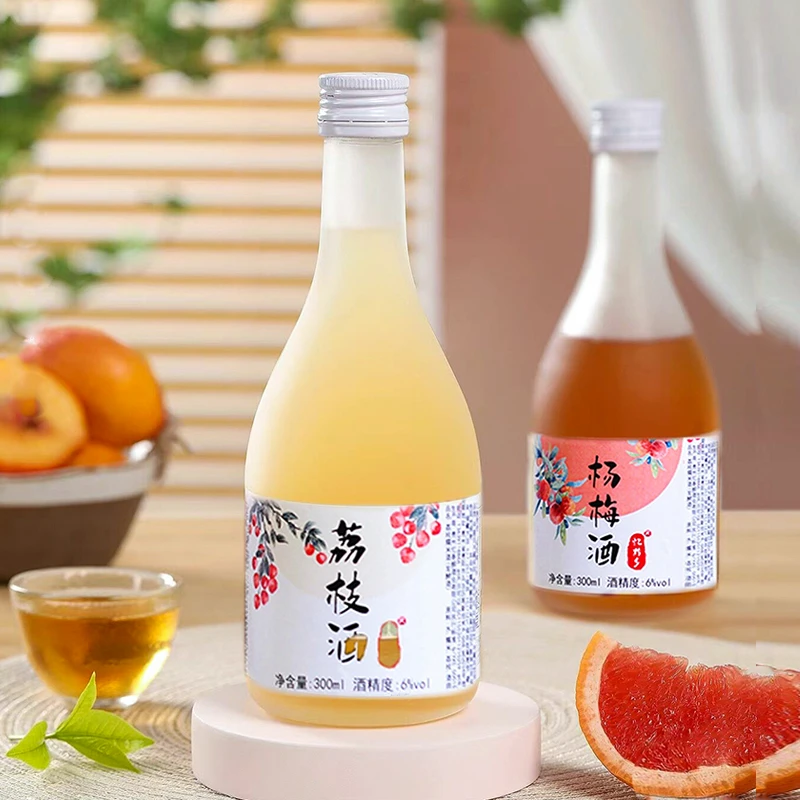 微醺果酒女士低度甜酒贵州杨梅酒女生晚安鲜榨糯米桂花米露青梅酒